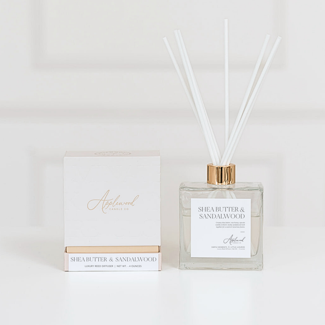 SHEA BUTTER &amp; SANDALWOOD  |  Luxury Reed Diffuser