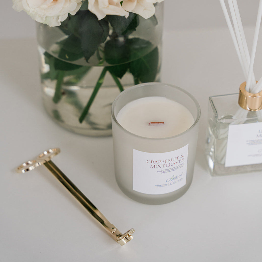 GRAPEFRUIT &amp; MINT LEAVES  |  Luxury Home Fragrance