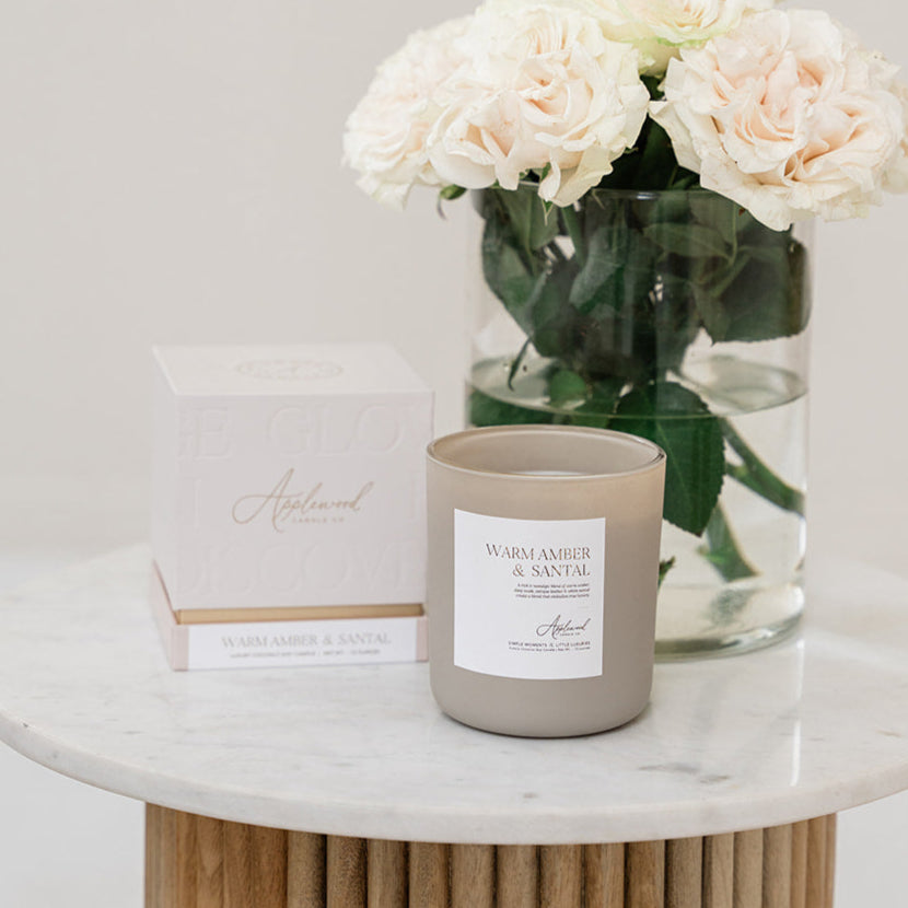 WARM AMBER &amp; SANTAL |  Luxury Home Fragrance