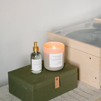 WARM AMBER &amp; SANTAL |  Luxury Home Fragrance