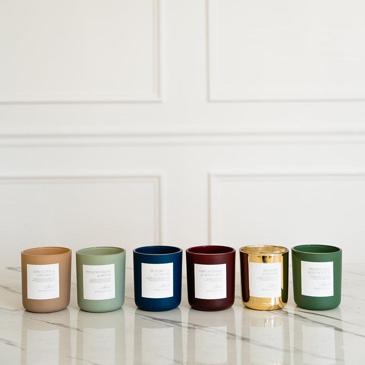 HOLIDAY COLLECTION - 6 LUXURY CANDLES | Luxury Coconut-Soy Candles